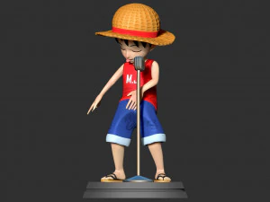kid luffy 3D Print Model