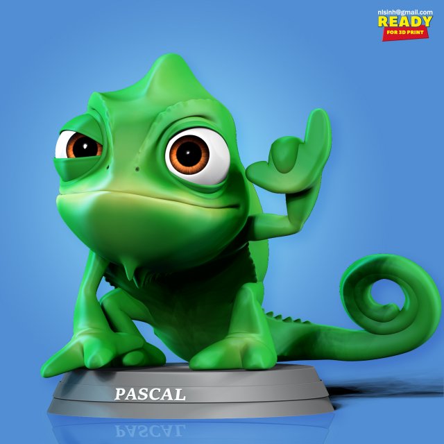 pascal with shaka sign 3D Принт Модель .c4d .max .obj .3ds .fbx .stl .blend 