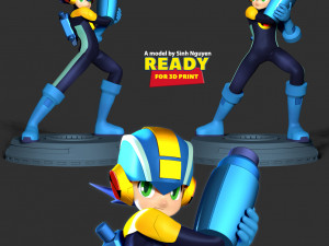 Megamanexe 3Dプリントモデル