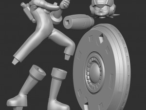 Megamanexe 3Dプリントモデル