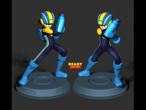 Megamanexe 3Dプリントモデル