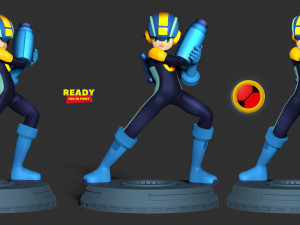 Megamanexe 3Dプリントモデル