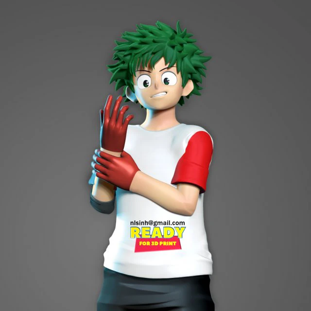 izuku midoriya 3D Print Model .c4d .max .obj .3ds .fbx .stl .blend 