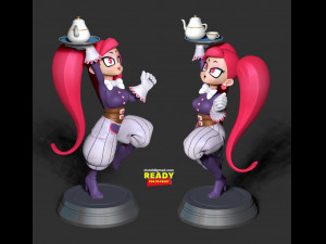 la brava - my hero academia fanart Modelo de impresión 3D