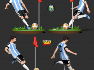 lionel messi 3D-printmodel