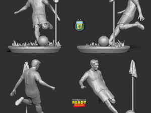 lionel messi 3D-printmodel