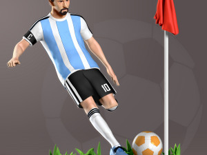 lionel messi 3D-printmodel