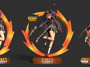 Hu tao - fanart de impacto genshin Modelo de impresión 3D