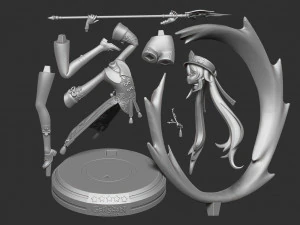 Hu tao - fanart de impacto genshin Modelo de impresión 3D