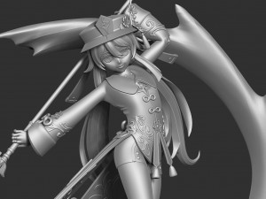 Hu tao - genshin impact fanart Model Cetak 3D