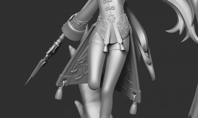 Hu Tao - Genshin Impact Fanart 3D Принт Модель In Женщина 3DExport