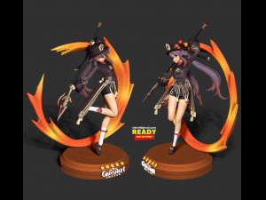 Hu tao - genshin impact fanart Model Cetak 3D