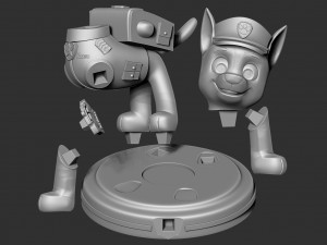 chase - paw patrol the movie 3D Print Model