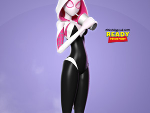 refreshment with spider-gwen 3D Print Model