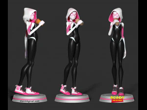 refreshment with spider-gwen 3D Print Model
