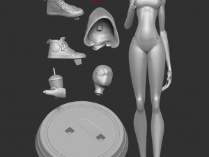 refreshment with spider-gwen Modèles 3D en vedette