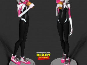 refreshment with spider-gwen Modèles 3D en vedette