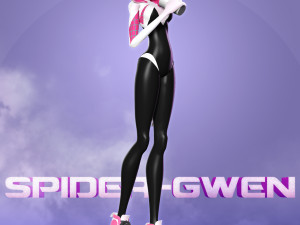 refreshment with spider-gwen Modèles 3D en vedette
