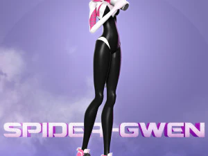 refreshment with spider-gwen 3D Print Model
