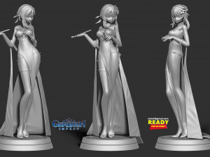 traveler in cheongsam 3D 打印模型