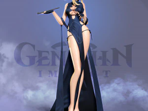 traveler in cheongsam 3D Print Model