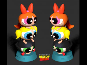 the powerpuff girls 3D Print Model