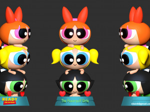 the powerpuff girls 3D Print Model