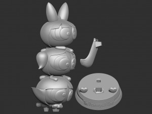 the powerpuff girls 3D Print Model