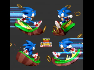 sonic the hedgehog - lightning fast 3D Print Model