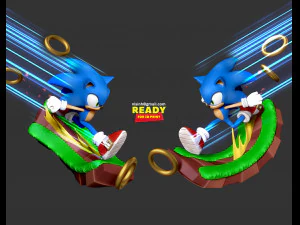 sonic the hedgehog - lightning fast 3D Print Model