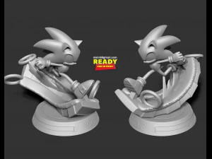 sonic the hedgehog - lightning fast 3D Print Model