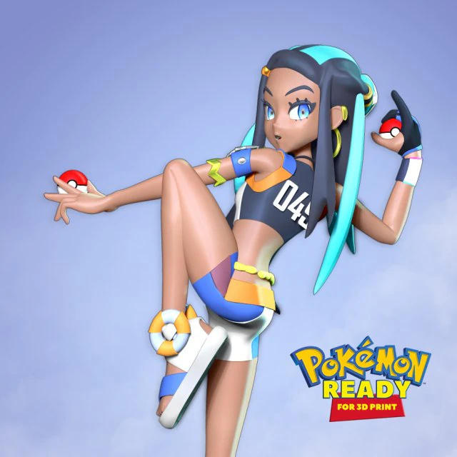Nessa - pokemon sword and shield 3D Print Model .c4d .max .obj .3ds .fbx .stl .blend 