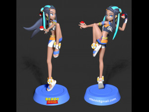 Nessa - pokemon sword and shield 3D-printmodel
