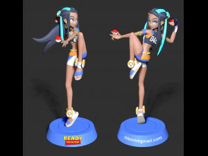 Nessa - pokemon sword and shield 3D Print Model
