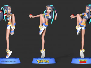 Nessa - pokemon sword and shield 3D Print Model