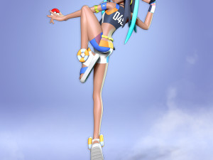 Nessa - pokemon sword and shield 3D-printmodel