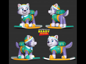 everest - paw patrol Model Cetak 3D