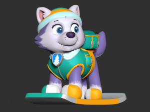 everest - paw patrol Model Cetak 3D