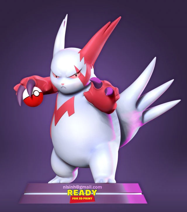 ザングース - ポケモン ファンアート 3Dプリントモデル in 動物 354568