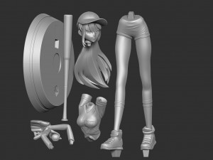 Beidou - genshin impact fanart Modelo de Impressão 3D