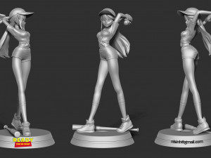 Beidou - genshin impact fanart Modelo de Impressão 3D