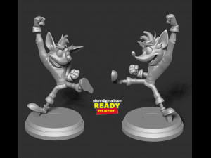 crash bandicoot Model do druku 3D