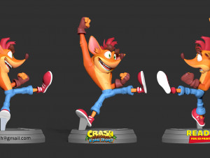 crash bandicoot Model do druku 3D