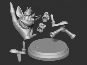 crash bandicoot Model do druku 3D