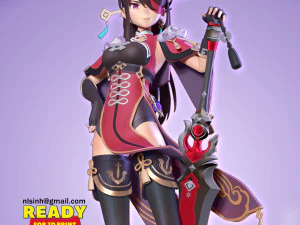 बेइदौ - जेनशिन प्रभाव 3D प्रिंट मॉडल