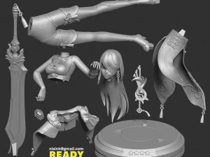 beidou - genshin impact 3D Print Model