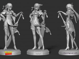 beidou - genshin impact Modelo de Impressão 3D
