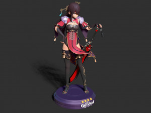 beidou - genshin impact Modelo de Impressão 3D