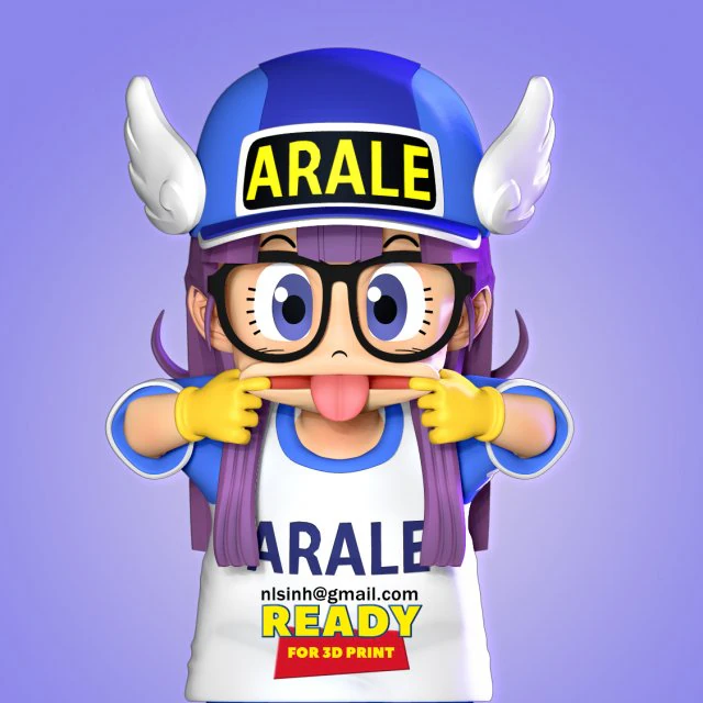 naughty arale norimaki 3D Print Model .c4d .max .obj .3ds .fbx .stl .blend