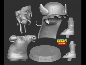 naughty arale norimaki 3D Baskı Modeli